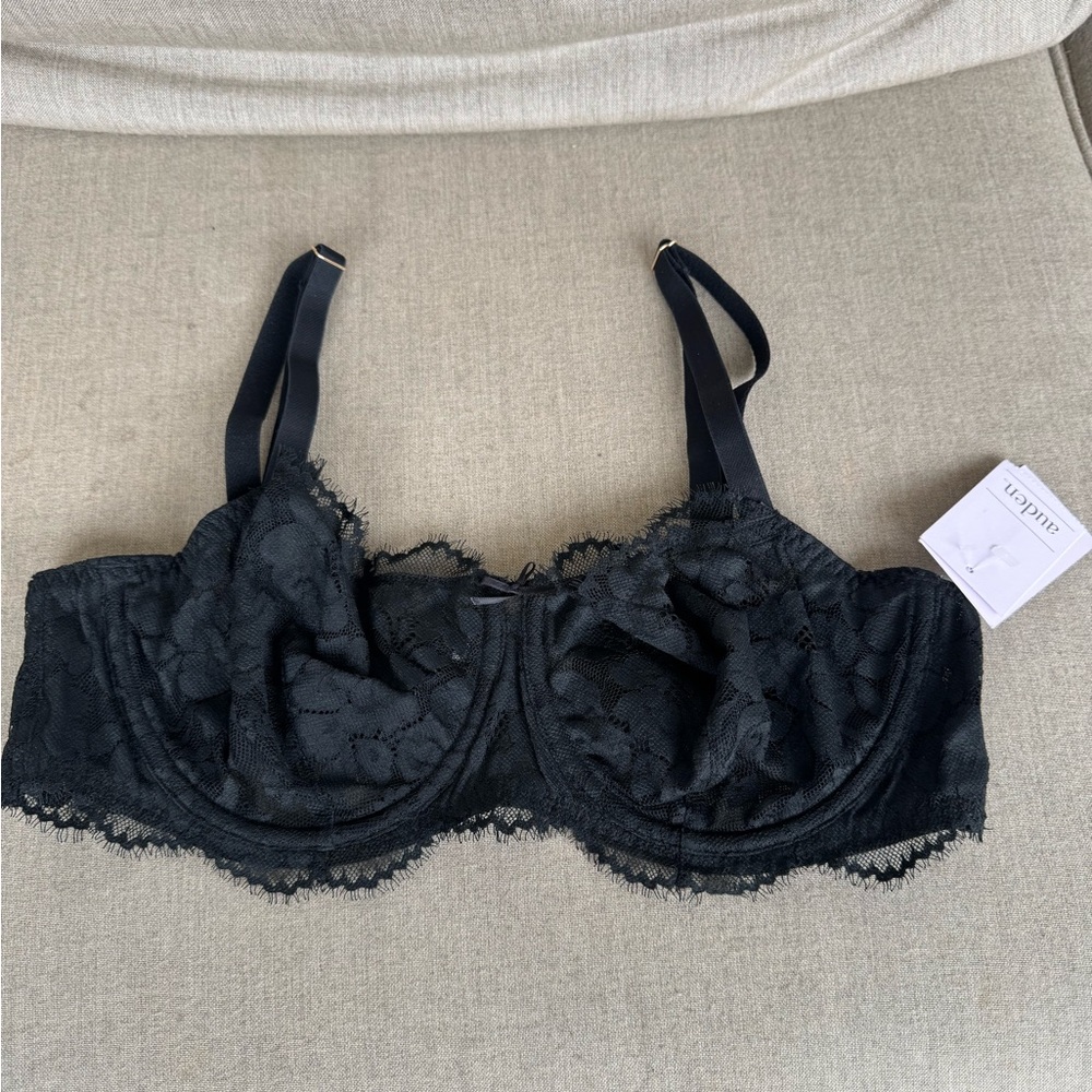 Auden, Black, Lace, Underwire Bra, Size 36C